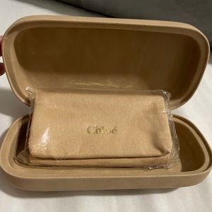 CHLOE, Sunglasses Case & Cloth (NWOT)